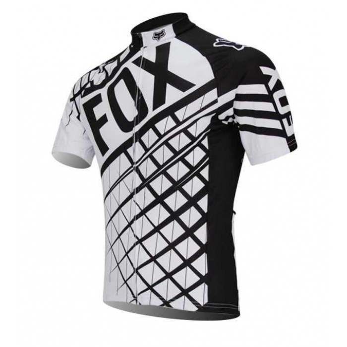 FOX 2014 Short Wielershirt Met Korte Mouwen Grijs