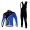 Giant Kenda Pro Wielerkleding Set Wielershirts Lange Mouw+Lange Fietsbroeken Bib Zwart Blauw