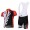 Giant Sram Pro Team Fietskleding Set Fietsshirt Met Korte Mouwen+Korte Koersbroek Rood Wit Zwart