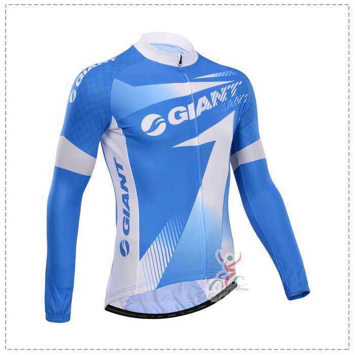 Giant 2014 Wielershirt Lange Mouw Blauw