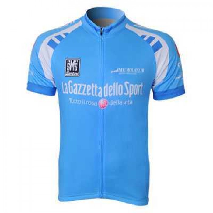 2012 Giro D'Italia Wielershirt Met Korte Mouwen Blauw