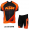 2016 KTM Fietskleding Wielershirt Korte Mouw+Korte Fietsbroeken Oranje 05