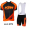 2016 KTM Fietskleding Set Fietsshirt Met Korte Mouwen+Korte Koersbroek Oranje 02