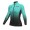 Dames Ale PRS Dots DWR-Turquoise Wielershirt Lange Mouw