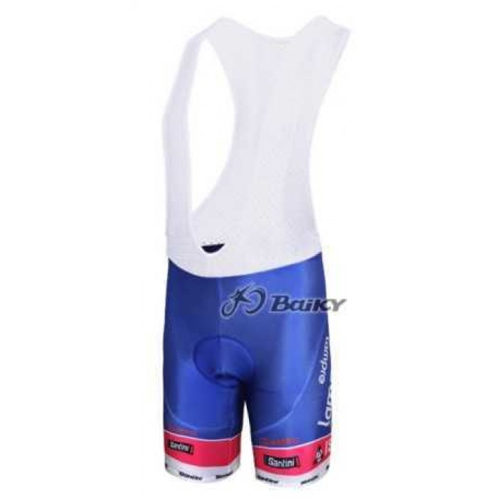 Lampre ISD Pro Team Korte Fietsbroeken Bib Blauw Roze