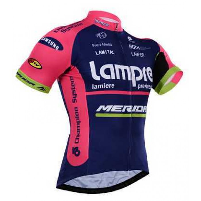 2015 Lampre Merida Wielershirt Met Korte Mouwen