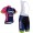 2015 Lampre Merida Fietskleding Set Fietsshirt Met Korte Mouwen+Korte Koersbroek