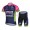 Lampre Merida 2014 Wielerkleding Set Set Wielershirts Korte Mouw+Fietsbroek Blauw