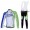 Liquigas Cannondale Pro Team Fietskleding Wielershirts Lange Mouw+Lange Fietsbroeken Bib Groen Wit