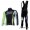 Liquigas Cannondale Pro Team Wielerkleding Set Wielershirts Lange Mouw+Lange Fietsbroeken Bib Zwart Groen