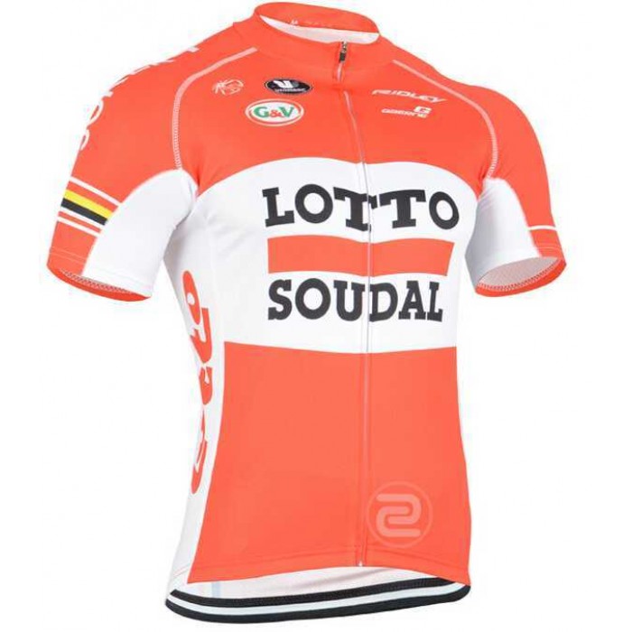 2015 Lotto Soudal Wielershirt Met Korte Mouwen