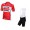 2016 LOTTO SOUDAL Fietskleding Set Fietsshirt Korte Mouwen+Fietsbroek Bib Korte Rood-2