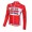 2016 LOTTO SOUDAL Wielershirt Lange Mouw Vliezen Rood