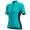 Dames Ale Solid Color Block-Turquoise Wielershirt Korte Mouw