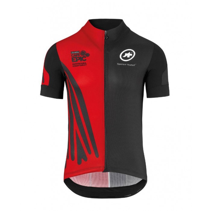 Nouveau 2018 Assos SS.Capeepicx Wielershirt Korte Mouw Zwart Rood