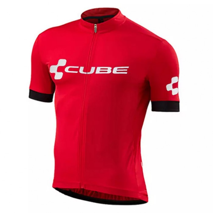 2018 Cube Rood Wielershirt Korte Mouw