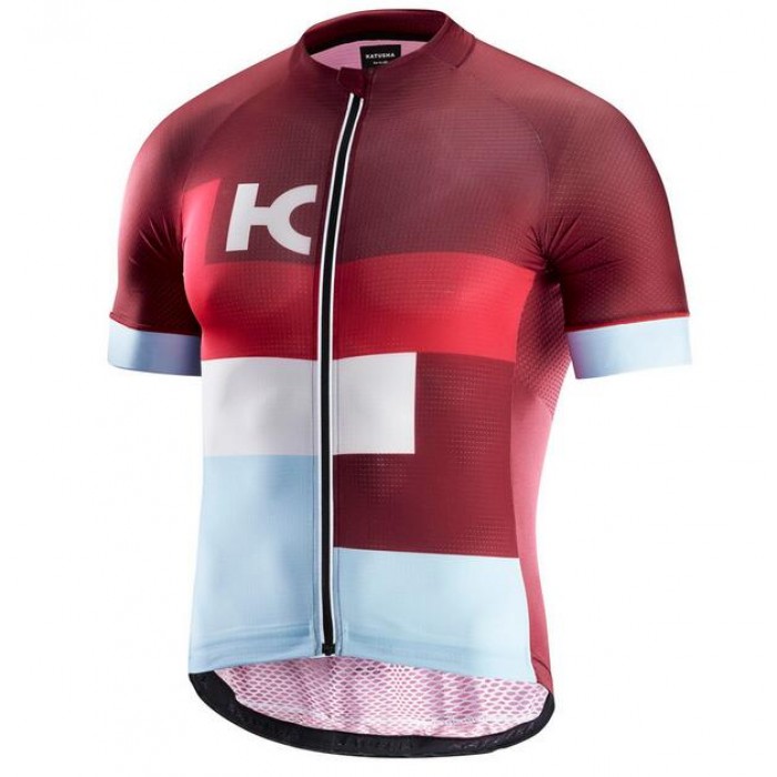 2018 Katusha Superlight Rood Wielershirt Korte Mouw