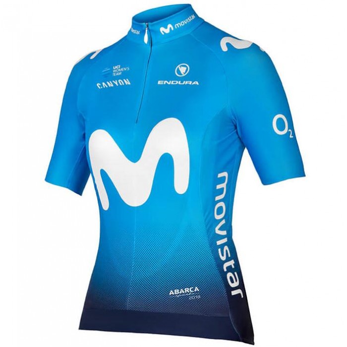 MOVISTAR TEAM 2018 Dame Wielershirt Korte Mouw