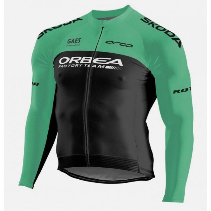 2018 Orbea Factory Team Skoda Wielershirt Lange Mouw