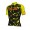 ALE SOLID Cracle Fluo Yellow Wielershirt Korte Mouw