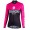 BIANCHI MILANO TERMENO Dames Zwart/Pink Wielershirt Lange Mouw