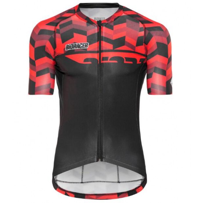 Bioracer Spitfire Fishbone Rood 2018 Wielershirt Korte Mouw