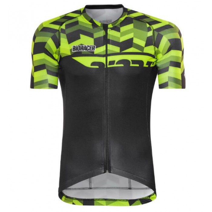 Bioracer Spitfire Fishbone Groen 2018 Wielershirt Korte Mouw