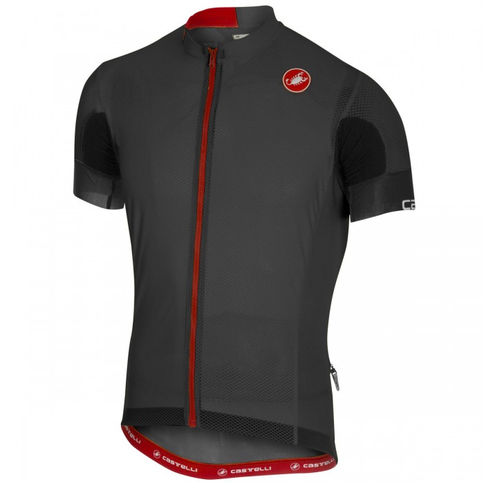 Castelli Aero Race 4.1 Solid Antracite Wielershirt Korte Mouw