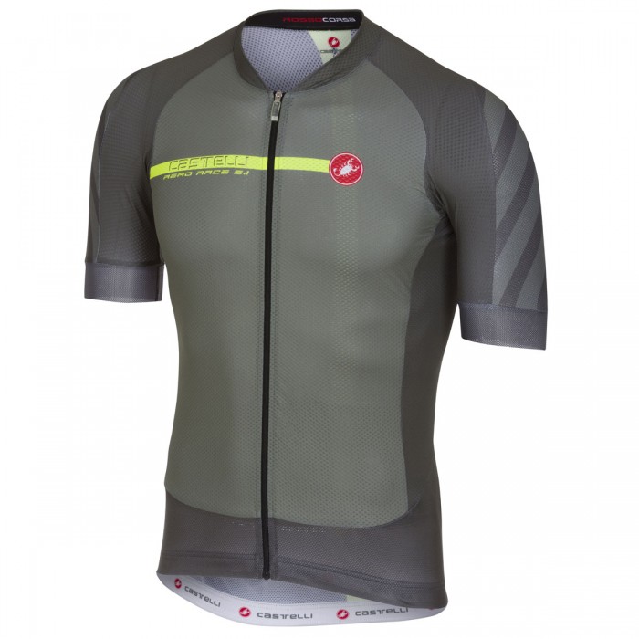 Castelli Aero Race 5.1 Grijs Wielershirt Korte Mouw