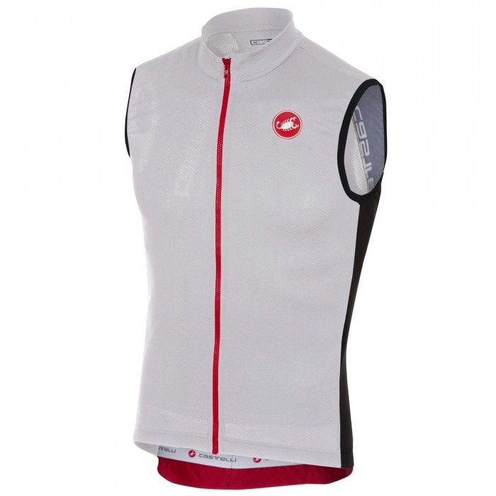 Castelli Entrata 3-Blanc Wielershirt Mouwloze