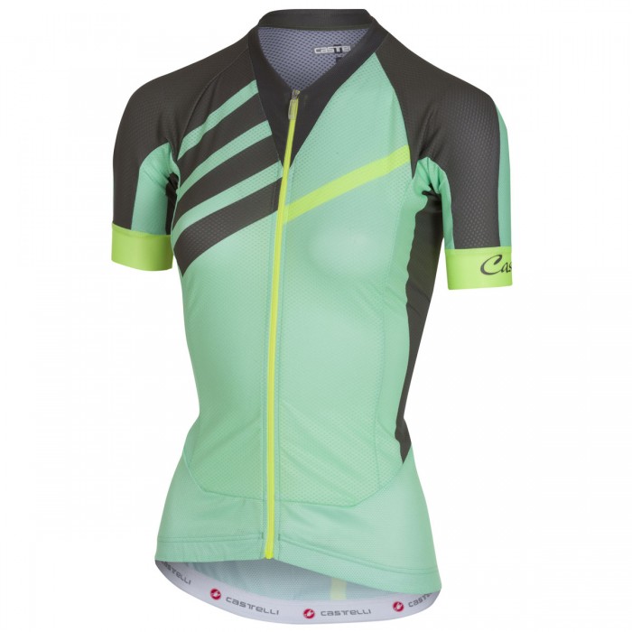 Castelli Aero Race-Vert Dames Wielershirt Korte Mouw