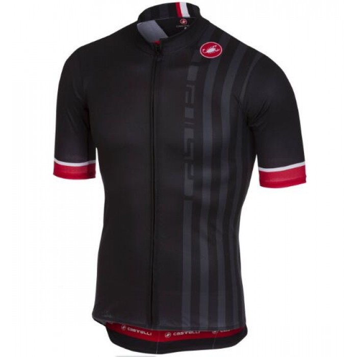 Castelli PODIO DOPPIO Black Wielershirt Korte Mouw