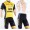 LottoNL-Jumbo 2018 Fietskleding Set Wielershirt Korte Mouwen+Korte Fietsbroeken Bib