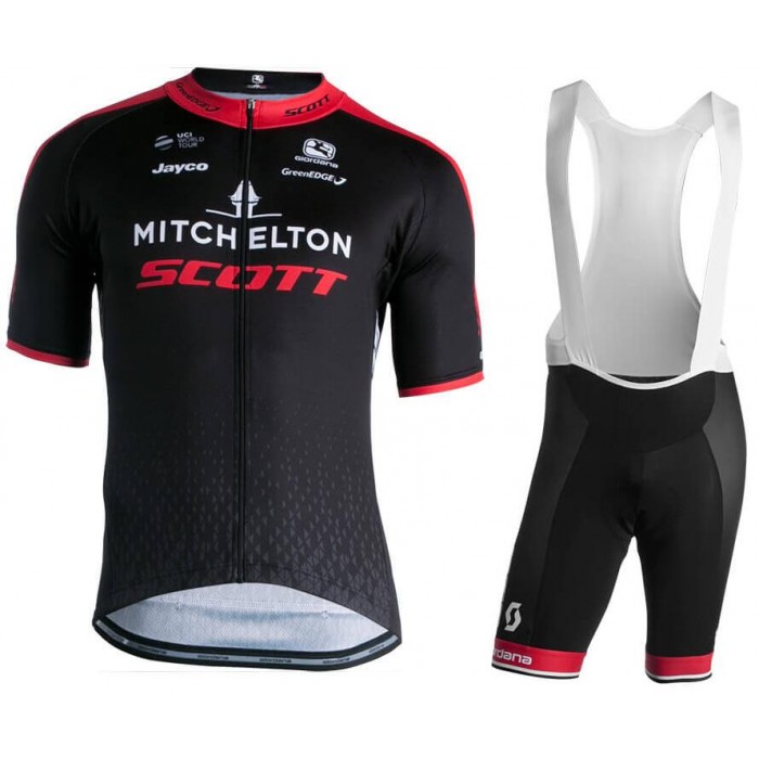 MITCHELTON- SCOTT La Vuelta Winner 2018 Fietskleding Set Wielershirt Korte Mouw+Korte Fietsbroeken Bib