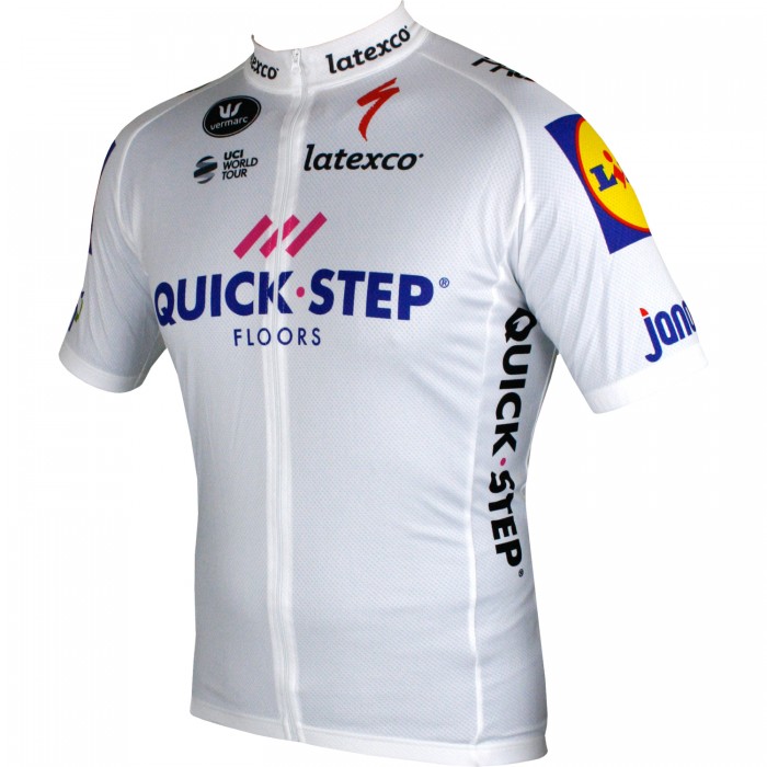 Quick-Step Floors 2018 Tour Special Edition Wit Wielershirt Korte Mouw