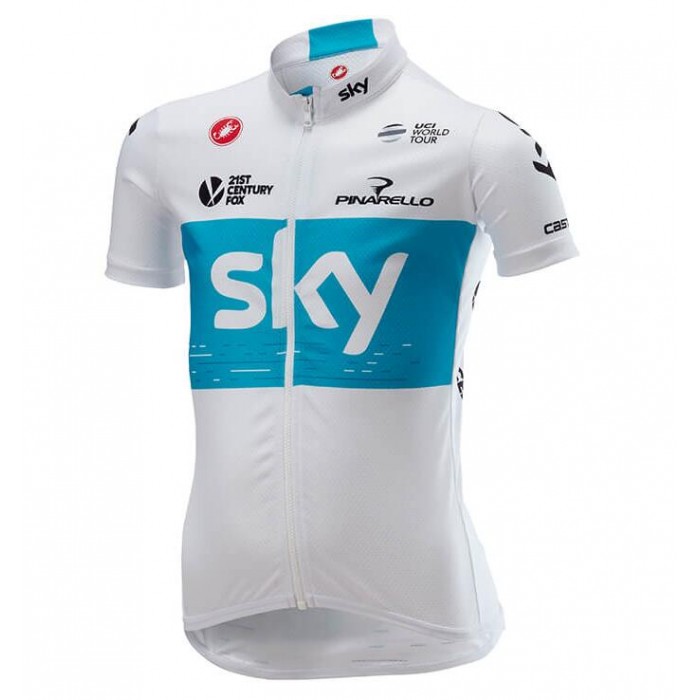 TEAM SKY 2018 Kinderen Wielershirt Korte Mouw