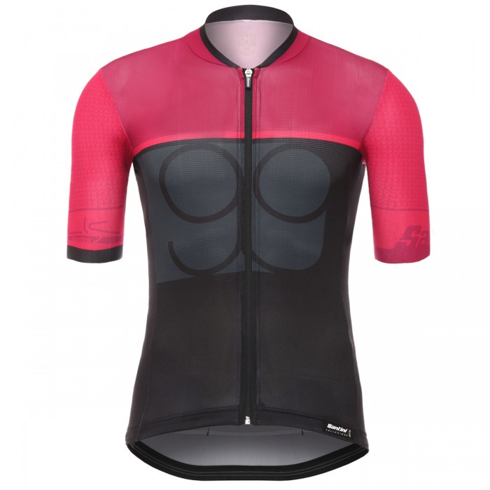 Santini Sleek 99 Rood Wielershirt Korte Mouw