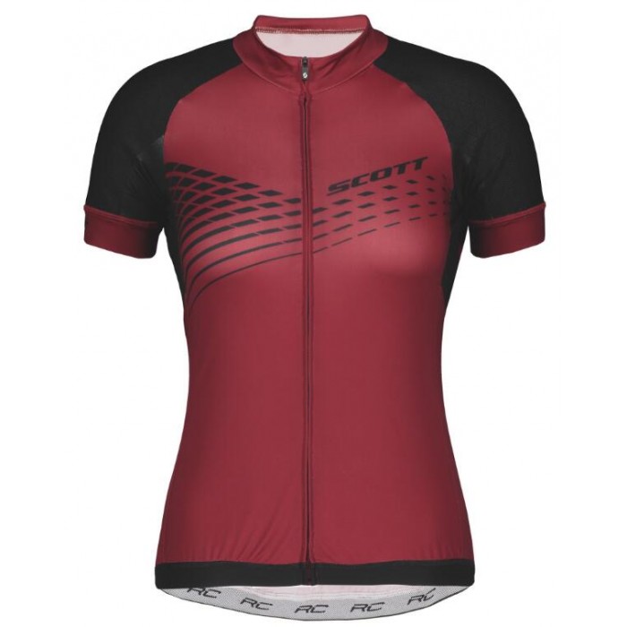 Scott RC Dames PREMIUM ITD Wielershirt Korte Mouw Merlot Red/Black