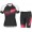 Scott RC PRO Dames Dames Fietskleding Set Wielershirt Korte Mouwen+Korte Fietsbroeken Black/Azalea Pink