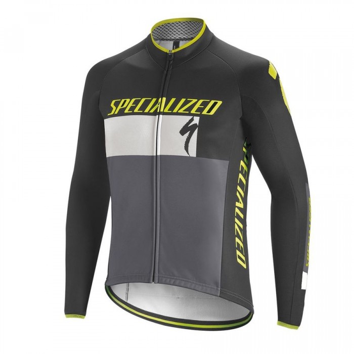 Specialized Element RBX Comp Logo-Zwart M/L Wielershirt Lange Mouw