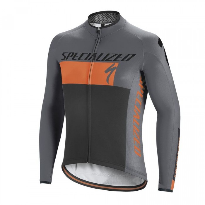 Specialized Element RBX Comp Logo-Oranje M/L Wielershirt Lange Mouw