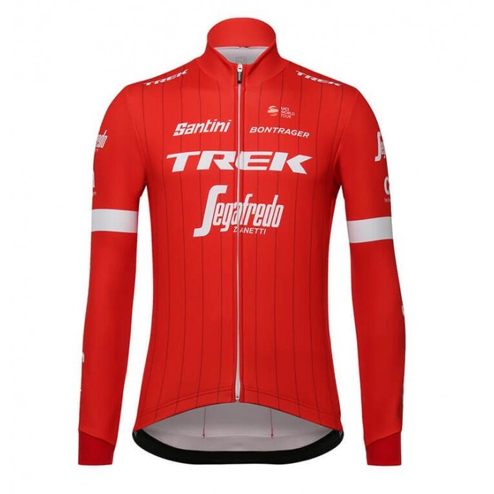 Trek Segafredo 2018 Rood Wielershirt Lange Mouw