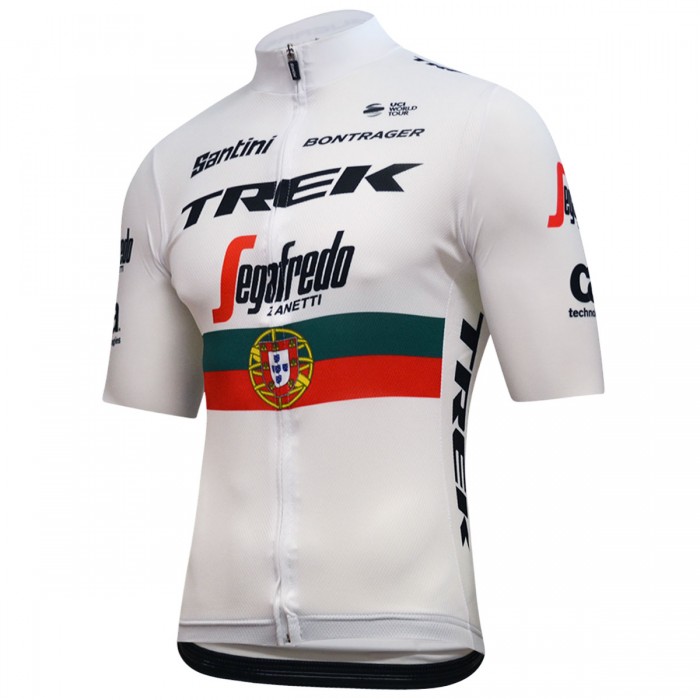 Trek-Segafredo Portuguese Champion 2018 Wielershirt Korte Mouw