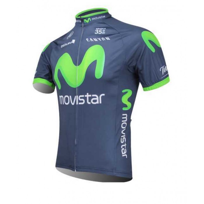 Movistar Teams 2014 Wielershirt Met Korte Mouwen