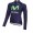 2016 Movistar Wielerkleding Wielershirt Lange Mouw Vliezen Blauw