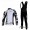 Nalini Pro Team Wielerkleding Set Wielershirts Lange Mouw+Lange Fietsbroeken Bib Wit Zwart
