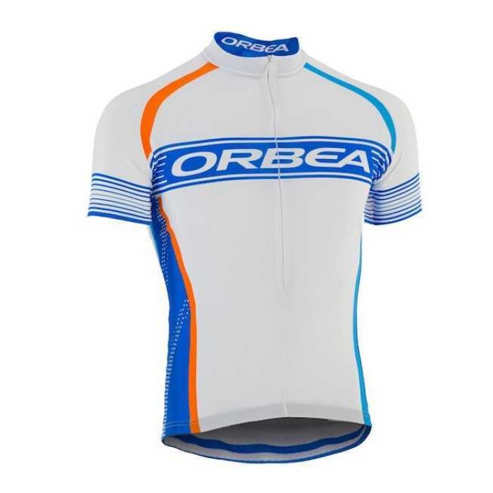 2015 Orbea Wit-Blauw Wielershirt Met Korte Mouwen