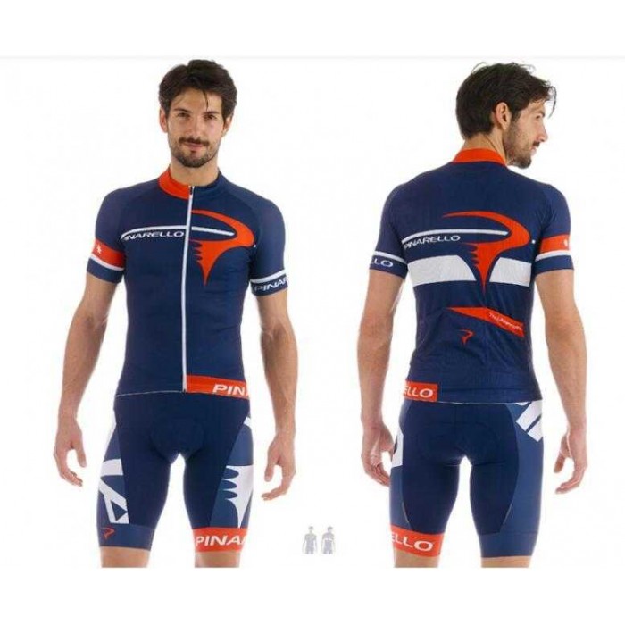 2016 Pinarello Fietskleding Set Fietsshirt Met Korte Mouwen+Korte Koersbroek Rood Blauw