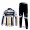 RidioShack Trek Nissan Livestrong Wielerkleding Set Wielershirts Lange Mouw+Lange Fietsbroeken Wit Zwart Geel