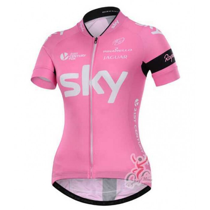 2015 Sky Dames Wielershirt Met Korte Mouwen